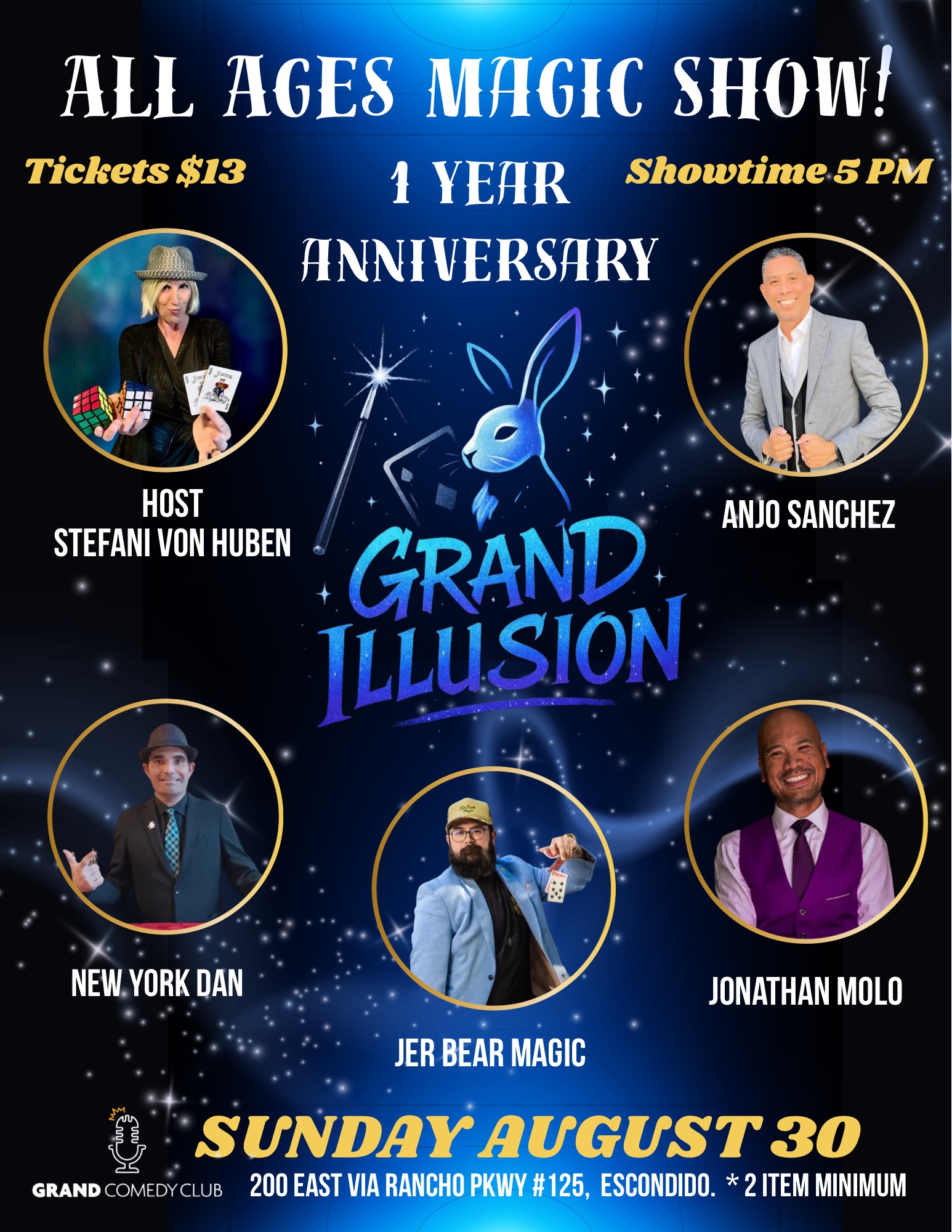 Grand Illusion performer lineup
